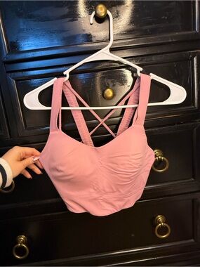 Pink “Like A Cloud” sports bra